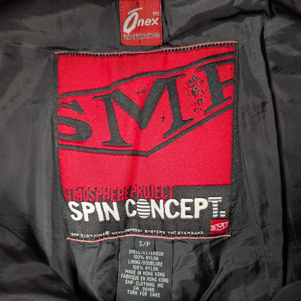 Vintage SMP Snow Pants Mens S 30x30 Small Black Nylon Baggy Wide Leg Skater Y2K - Picture 2 of 7